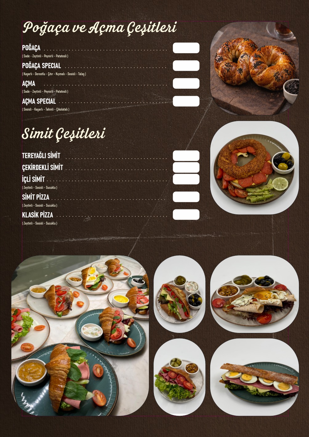 Arı Fırın Menü