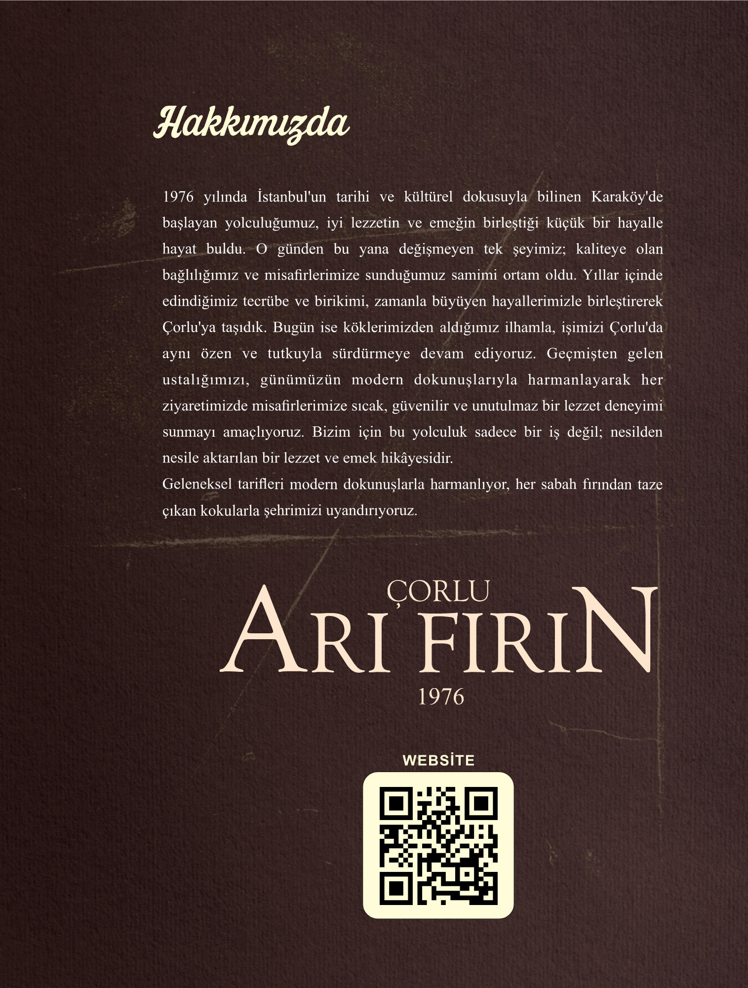 Arı Fırın Menüsü Sayfa 1